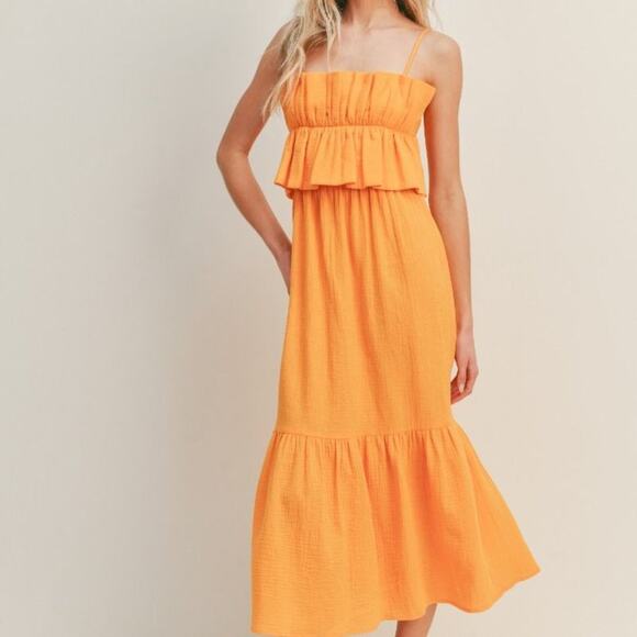 Deena Ruffle Bust Midi Dress - Picture 7 of 8